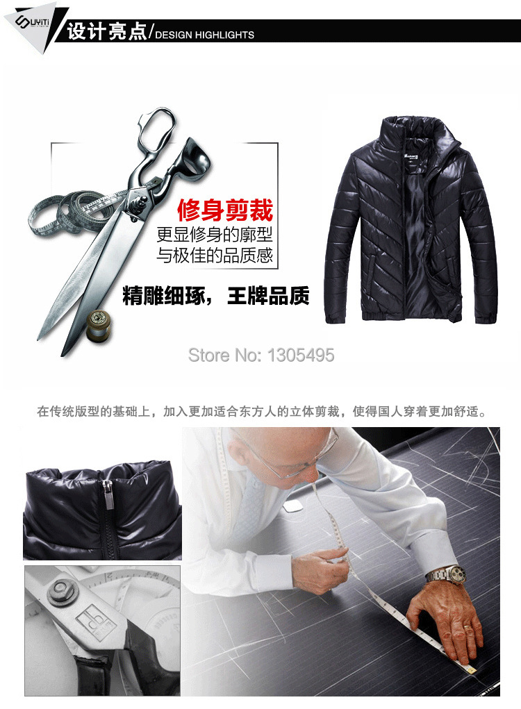 2015 new Brand down cotton jacket coat favorite style Long winter down coat blue Black Outwear