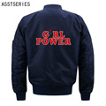 ASSTSERIES girl power jacket jaqueta masculina Streetwear bomber jacket fashion Men Women Bombers Coat jaquetas militares