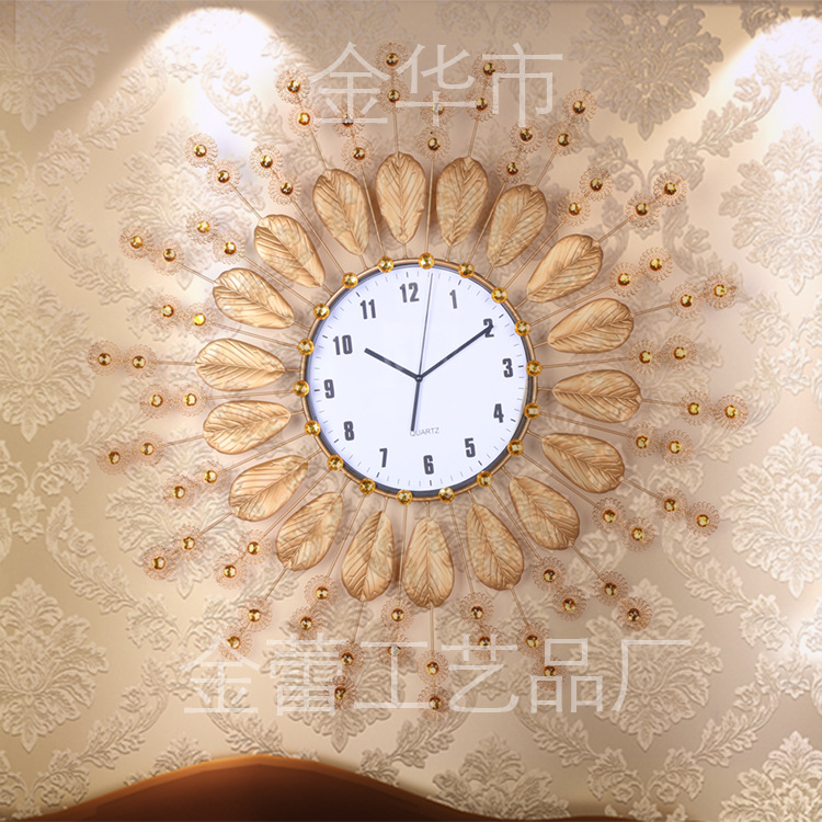 Popular Gold Wall Clock-Buy Cheap Gold Wall Clock Lots From China Gold ...