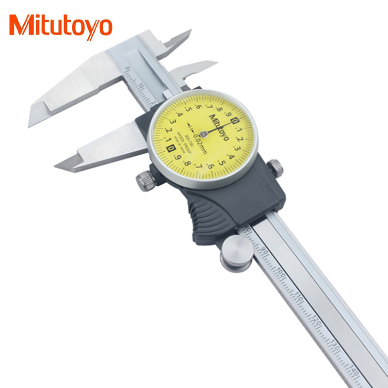 G Orginal Mitutoyo 505-730 Dial Caliper 0-150mm 0.02mm Shock-Proof Vernier Calipers Micrometer measuring Tools New T