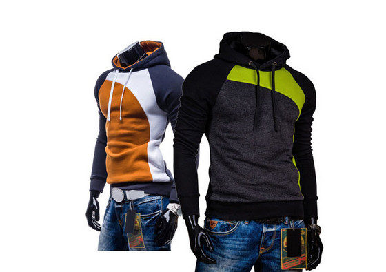 2014 New Winter Fashion Men's Hoodies Patchwork Three Colors Napping Casual Men's Sweatshirts Hooded Collar Men Coats 9 Colors 2014 New Winter Fashion Men's Hoodies Patchwork Three Colors Napping Casual Men's Sweatshirts Hooded Collar Men Coats 9 Colors