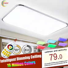 LED Ceiling Light With 2.4G RF Remote Group Controlled Dimmable Color Changing Lamp