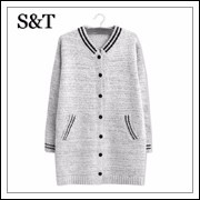 2015-cardigan-women-autumn-winter-sweater-womens-sweaters-Korean-Style-Baseball-Clothing-Cardigans-Fashion-Gray-Black