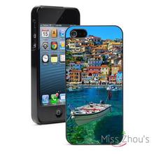 Parga Boat – Greece Protector back skins mobile cellphone cases for iphone 4/4s 5/5s 5c SE 6/6s plus ipod touch 4/5/6
