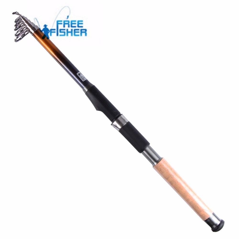 Free Fisher Brand Fishing Tackle Portable Travel Telescopic Sea Fishing Rod Ocean Boat Fishing Rod 2.1 M-3.6 M