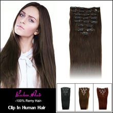 Human Hair Clip Ins For Black Hair 7 8 10 Pcs Remi Clip In Human Hair Extensions 160G 100% Real Human Hair Extensions Clip In