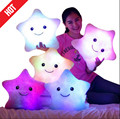 Promotion 38cm 35cm Star Led Light Pillow Cute Star Luminous Pillow with Colorful Light Birthday Valentine