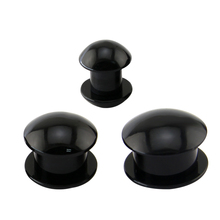 New Design Punk Body Piercing Jewelry Acrylic Ear Expander Tunnels Plugs 10mm 00g Piercings Earplugs Black Tunnels In The Ears