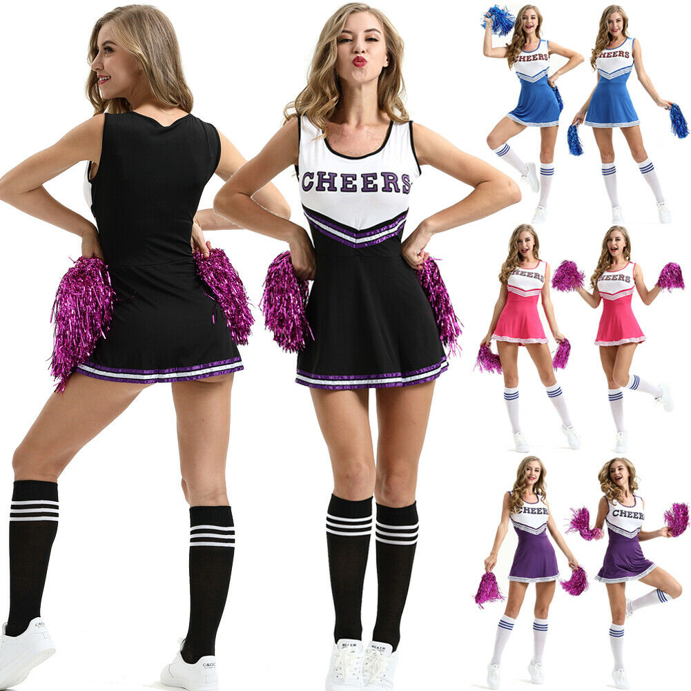 School Girl musical Cheerleader Uniforme Costume Cosplay Femmes Costumes Halloween