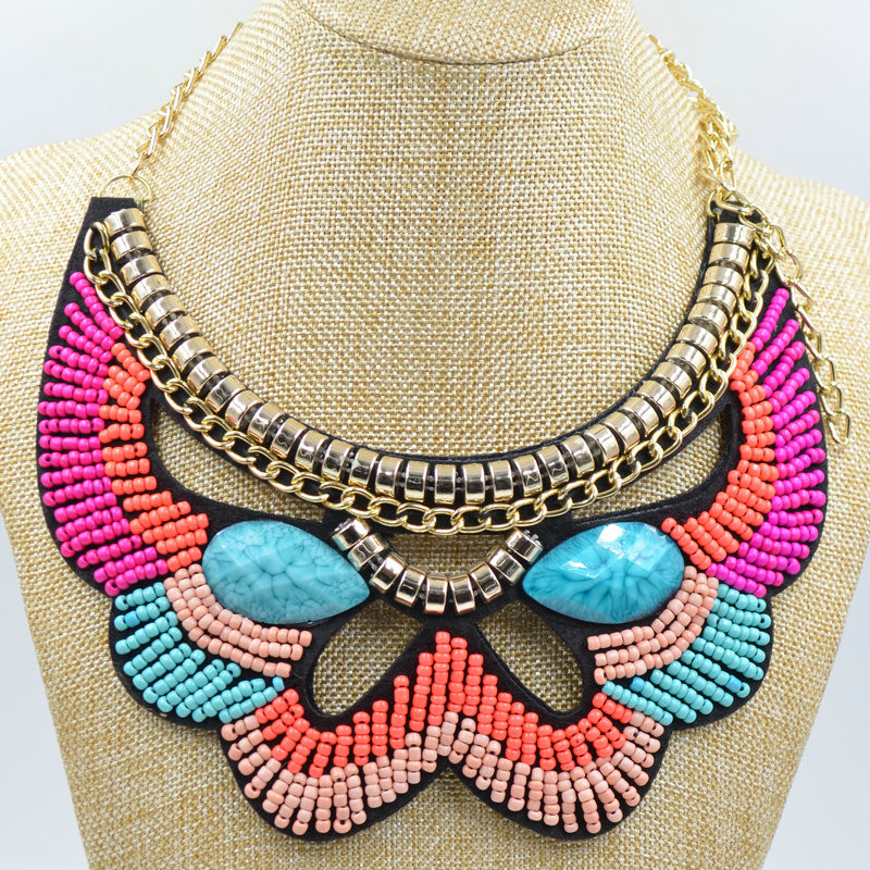 New-handmade-Embroidery-Collar-trendy-Ethnic-Collares-Colorful-Beadwork-Pendant-resin-statement-Necklace-For-Women-Jewelry (4)
