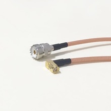 High quality low attenuation UHF Female Jack Connector Switch RP SMA Male Plug Right Angle Connector
