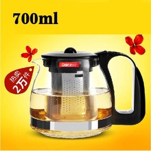 Promotion! 700ml Glass Teapot,2 Kinds Heat Resistant Glass Tea Pot  For Your Choose High-Quality Teapot