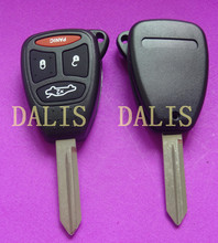 5pcs/lot case for Chrysler 3+1 button remote key shell / car key fob shell blank