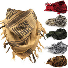 Arab Scarves Men Winter Military Windproof Scarf 100% Cotton thin Muslim Hijab Shemagh Tactical Desert Arabic Scarf