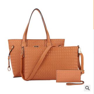 Фотография 3 PCS/Set Women Bag Composite stone Bag Women Messenger Bags Shoulder Handbag Purse Wallet PU Leather Handbags