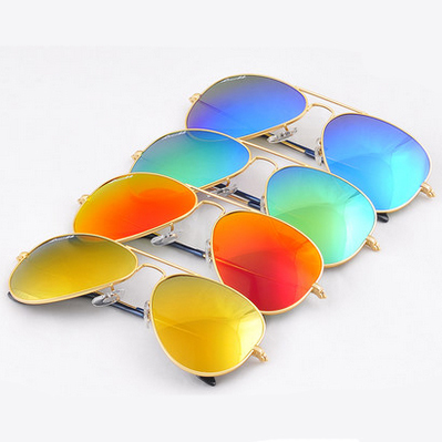 Logo RB 3025 Aviator Sunglasses Vintage Brand Designer Women Men Mirror Sun Glasses Fashion Female Driving