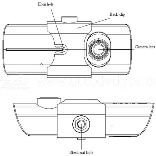Dual Camera Car DVR X3000