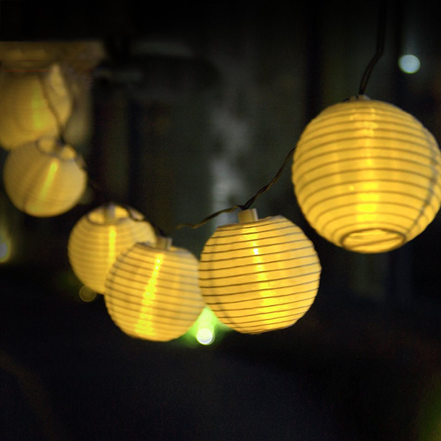 Solar Powered 4.8M 20pcs Big Lantern Ball String Lights Fairy String Garlands For Holiday Wedding Yard Patio Christmas Garden Solar Powered 4.8M 20pcs Big Lantern Ball String Lights Fairy String Garlands For Holiday Wedding Yard Patio Christmas Garden