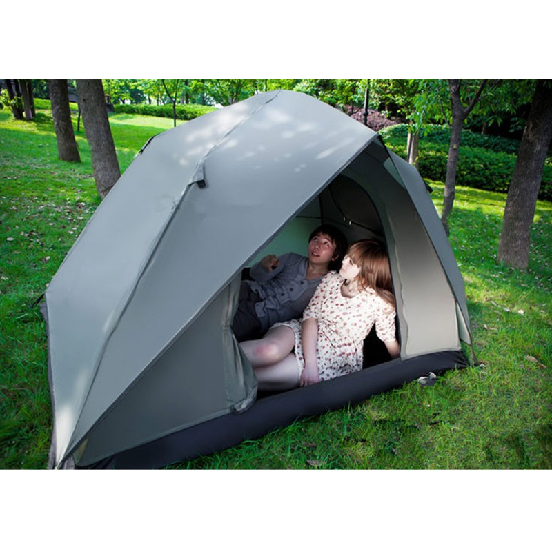 1x 220*220*140cm doule layer automatic quick open camping tent 3-4 person outdoor hiking hunting fishing tourist emergency tent