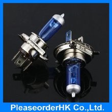 2pcs H4 Halogen Xenon Low Beam Light Bulbs P43T Super White 6000K 12V 60/55W Free Shipping