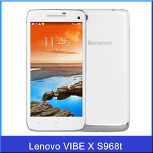 Original Lenovo VIBE X S968t 5.0 inch  Android 4.2 MT6589T Quad Core 1.5GHz Smartphone RAM 2GB ROM 16GB 1920*1080 GSM Cell Phone