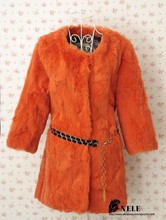 genuine natural full pelt Rabbit Fur Coat Jacket Women’s real whole skin fashion fur Overcoat Ladies Outerwear plus size