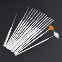 New arrival High Quality 15 pcs professinal Nail Art Brush Set Design Painting Pen,Perfect for natural/