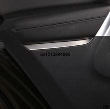 Car door inside armest Stainless steel decoration light 4pcs For VW Volkswagen 2010 2015 Tiguan Accessories