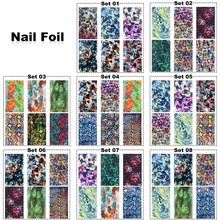 Perfect Summer Transfer Nail Foil DIY Nails Decoration Beauty Tools Nail Art Decal 6 pcs set