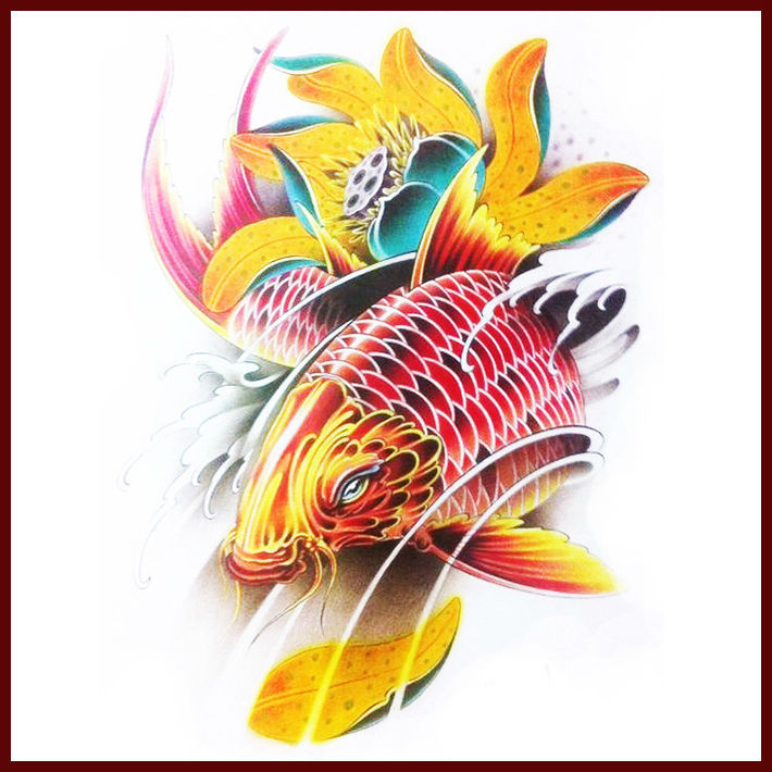 Tato Ikan Koi Berwarna | high quality grosir tattoo temporer koi dari china tattoo Tato Ikan Koi Berwarna | high quality grosir tattoo temporer koi dari china tattoo