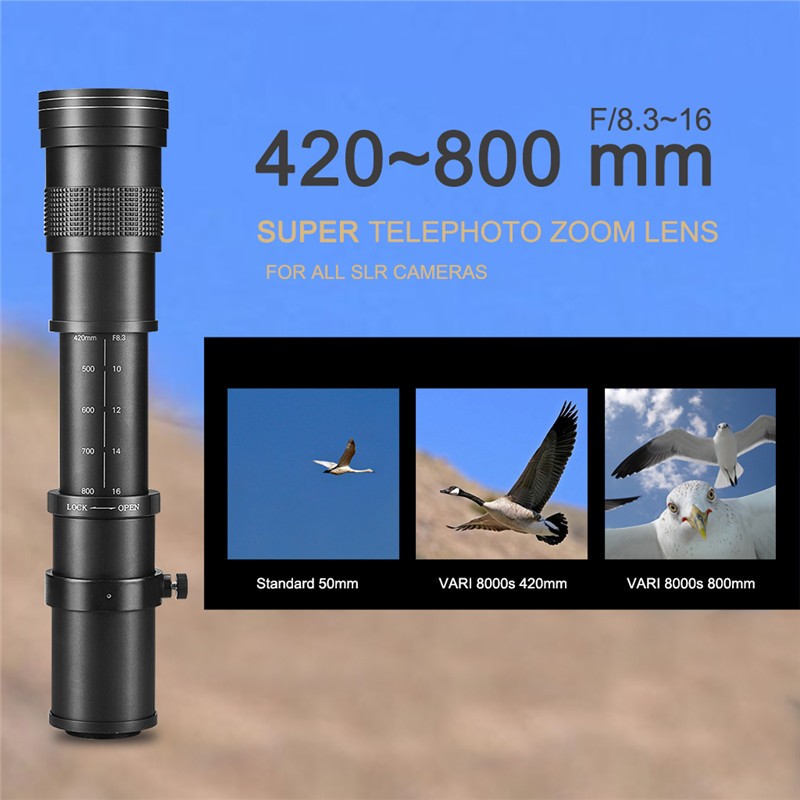 lightdow 420 800 mm f 8 3 16 super telephoto manual zoom lensa t2 cincin adaptor untuk canon eos nikon sony pentax dslr kamera super telephoto zoom lensfor canon eos aliexpress