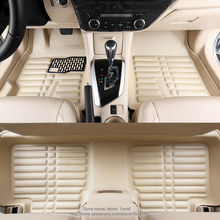 Custom fit car floor mats special for Audi A4 B5 B6 B7 B8 allraod 3D car-styling leather carpet floor liners (1994-present)
