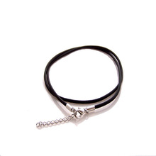 Brand Design 316L steel chain necklace retro leather cord jewelry gothic punk length can be customized