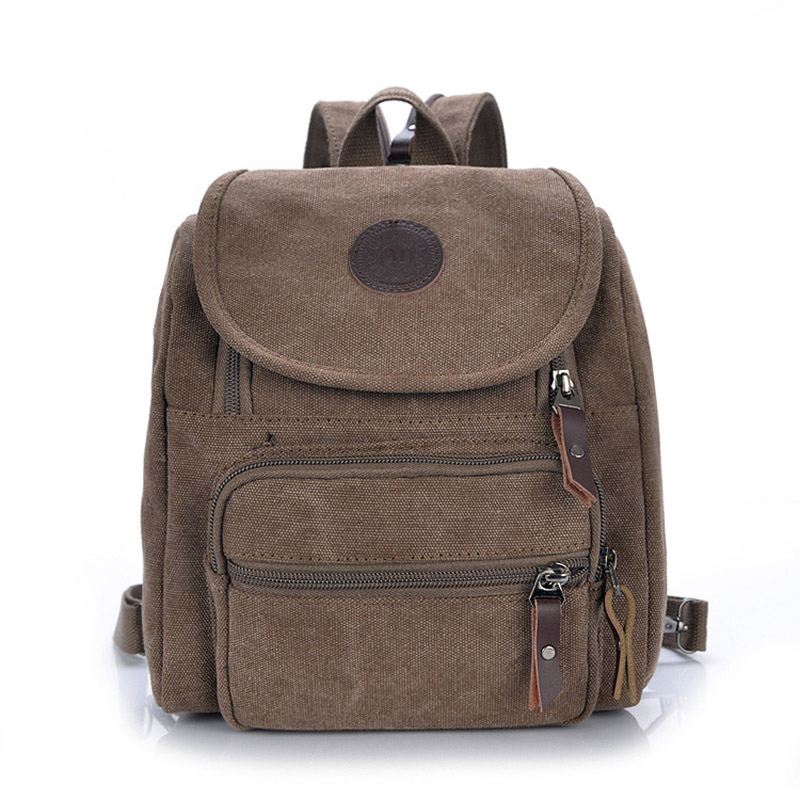 New Canvas Multi function Women Small Travel Hiking Backpack School Bags Ladies Crossbody Shoulder Bag Chest