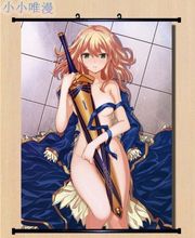 Fate zero Wall Scroll cosplay Altria Pendragon Home Decor Poster Japan anime new