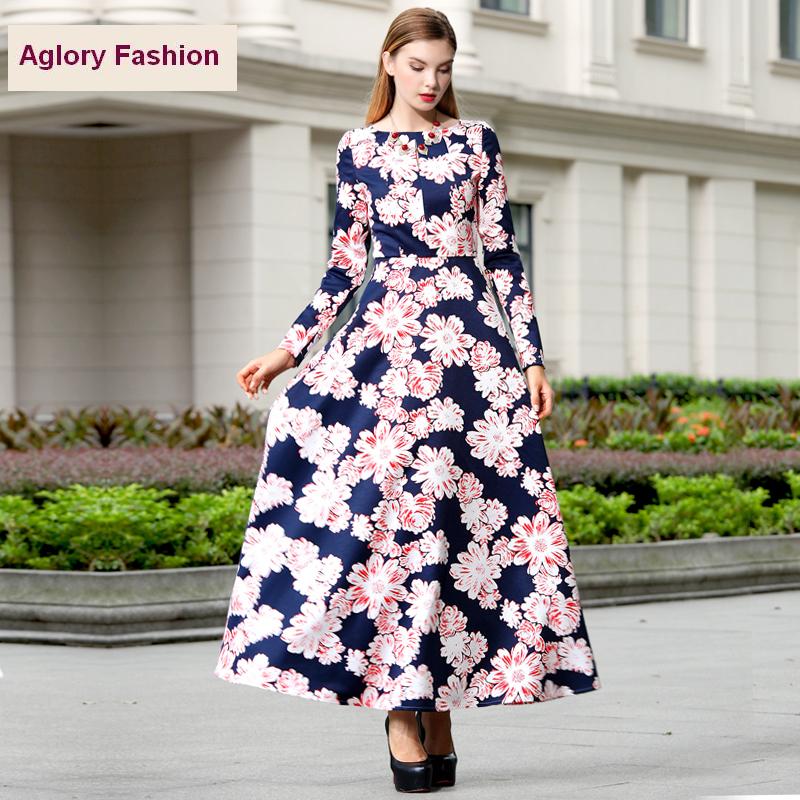 Elegant Long Dress New Fashion 2015 Autumn Women Black White Color Block Lace Long Sleeve Maxi Dress Party Formal Dress Fiesta