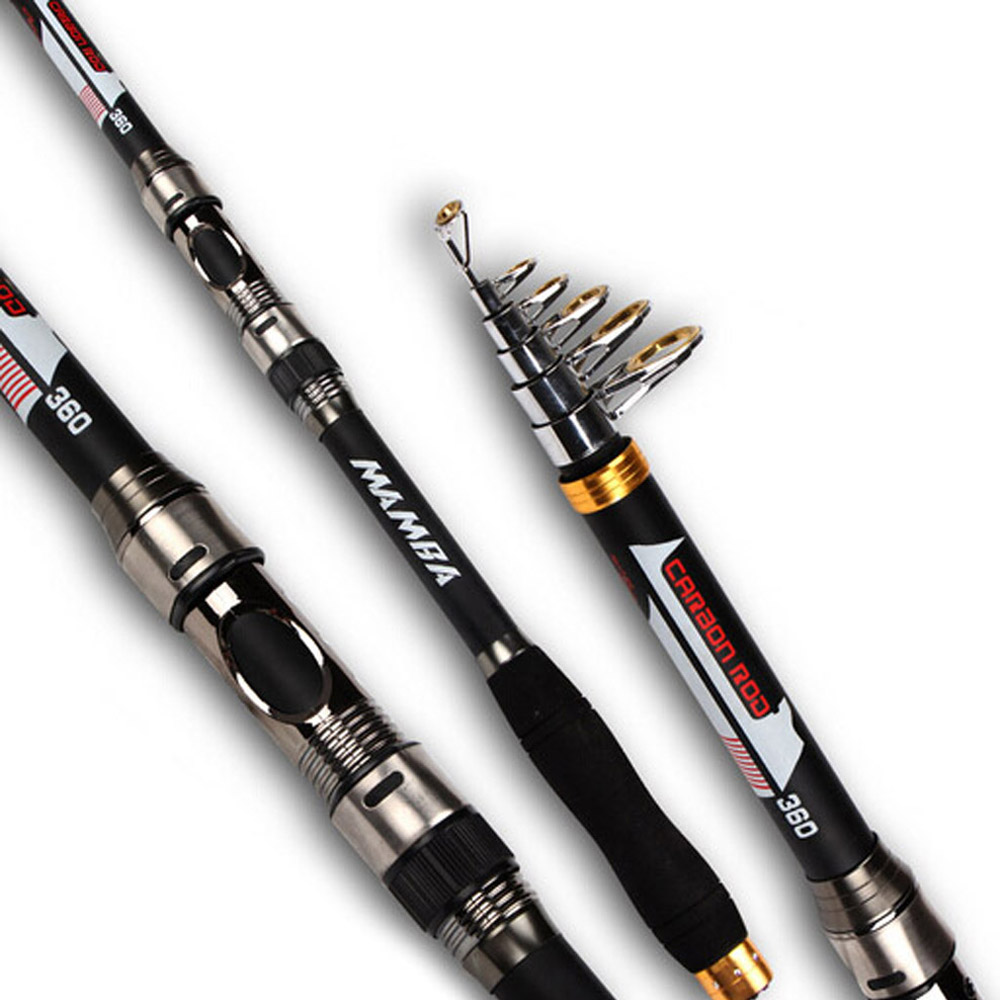 Hot Sale Fishing Rods Carbon Hard Lure Rod 2.1M 2.4M 2.7M 3.0M 3.6M Portable Telescopic Fishing Rod Carbon Spinning Sea Fishing