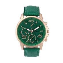 2016 Yoner Watch Women Geneva Faux Leather Analog Quartz Watch relogio feminino