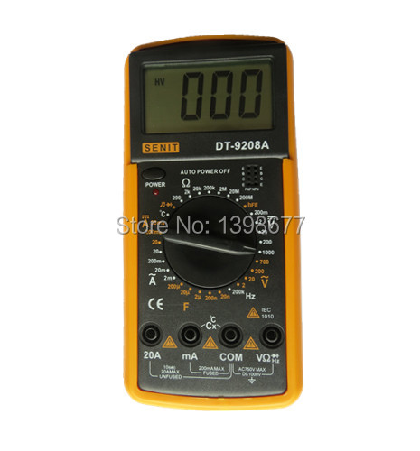 Купить цифровой мультиметр dt9208a большой экран Электрический ручной ...
