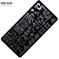 2Pcs Lot New Flower Lace 10 designs Nail Art Stamp Image Plate Konad Stamping Nail Art