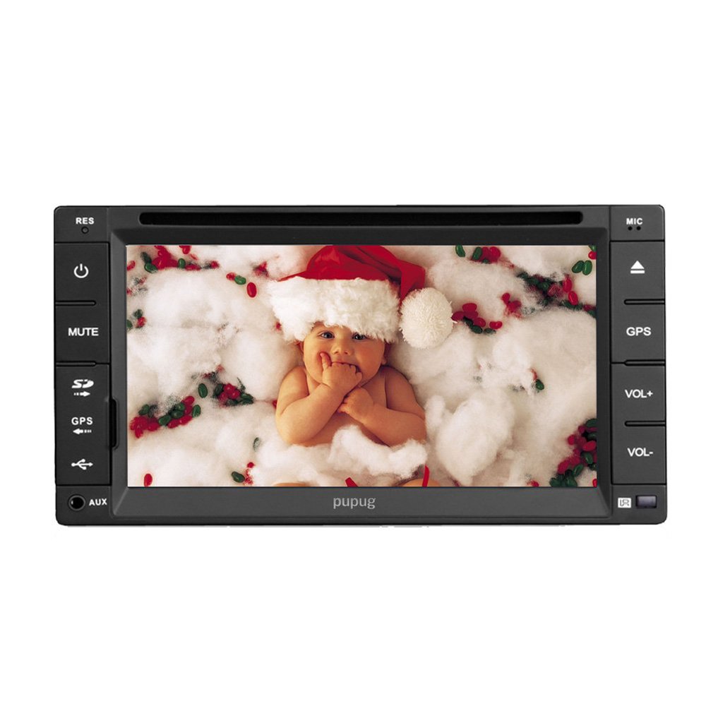 Universal 6.2'' Car DVD Player 2 DIN  NONE GPS Car Radio Stereo In Dash MP3 CD Video Audio  Player HD Touch Screen+TV+ipod+BT+PC