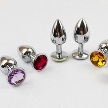Metal Butt Plug Anal Plug Toy anal beads Adult Sex erotic Products Toy For Men Women