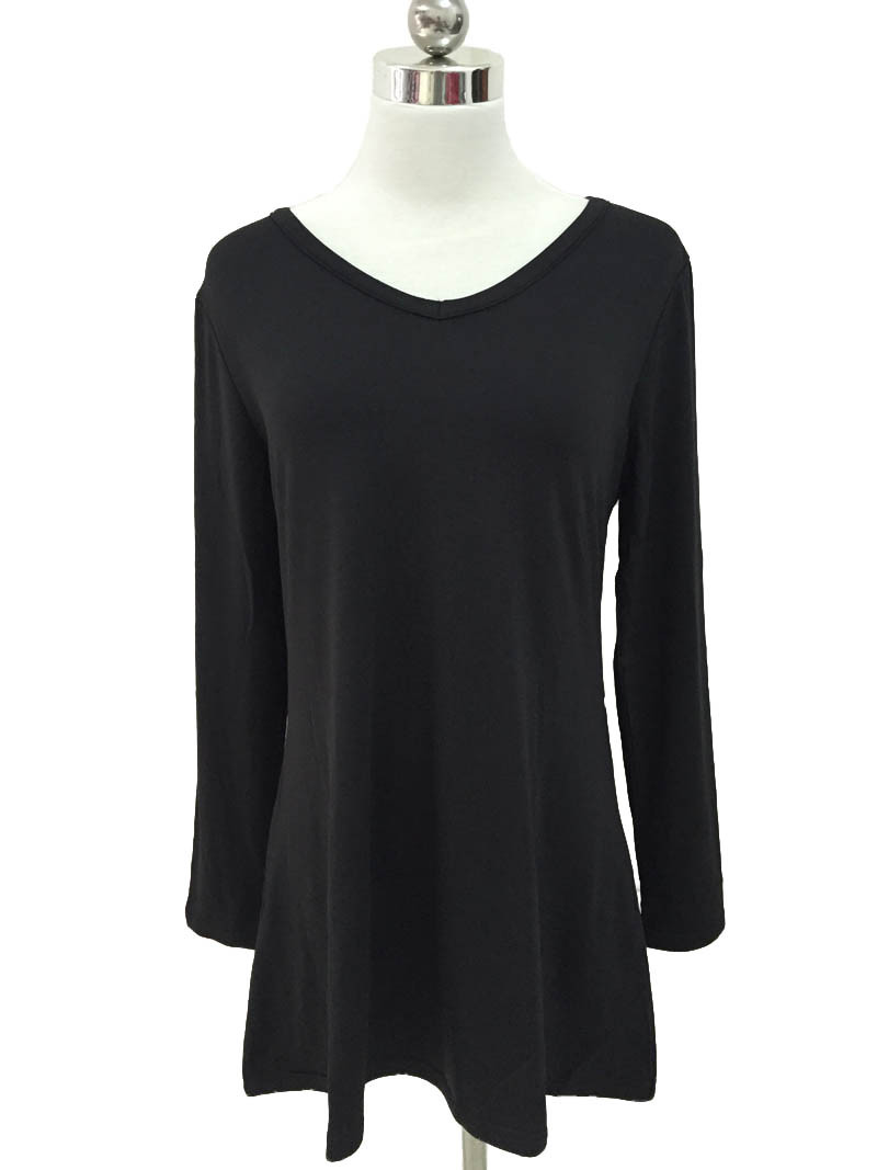 Tonval-2015-Women-Winter-Long-Sleeve-Casual-T-Shirt-Dress-Autumn-Elegant-Ladies-Loose-Black-Short