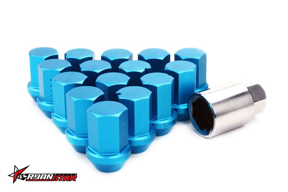 Buy aluminum RACING wheel lug nuts length35MM 12x1.5