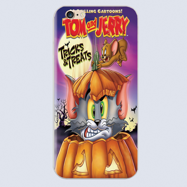 Halloween Jerry and Tom luxury high quality superfine packing mobile phone cover for iPhone 4 4 s 5 5 s 6 6 s Plus + case