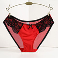 women sexy lace panties seamless cotton breathable underwear Hollow briefs Plus Size girl panty