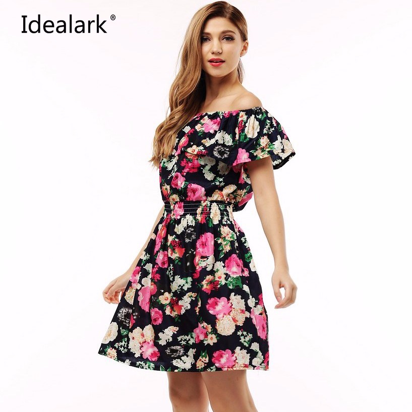 2016-fashion-new-Spring-summer-plus-size-women-clothing-floral-print-pattern-casual-dresses-vestidos-WC0472