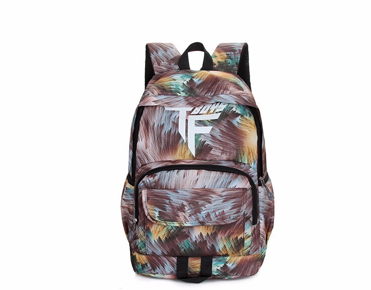 Fashion grid shape women nylon backpack girl school bag Casual Travel bags (10)