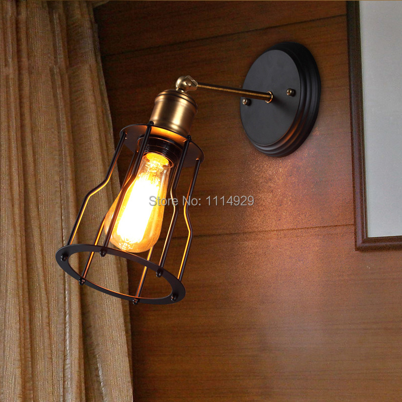 Купить loft vintage wall lamp american style country wall li.