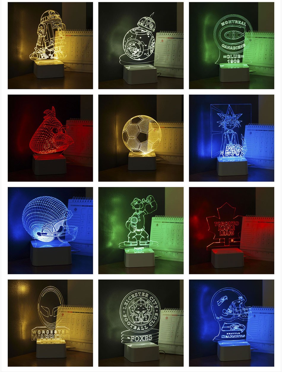  Luz de Noche Led for Star War Fans Imperial Stormtrooper 3D Lamp as Home Decor Bedroom USB Nightlight  (7)